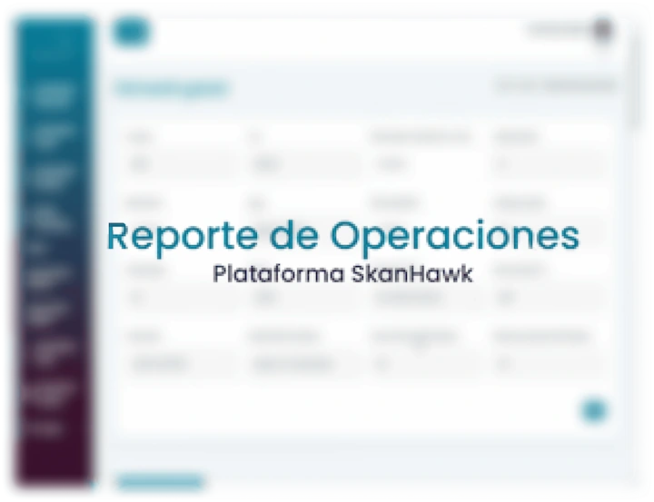 Reporte de operaciones